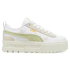 Puma Mayze Floral Embroidery White Pistachio Green (Women's) (women) by StockX