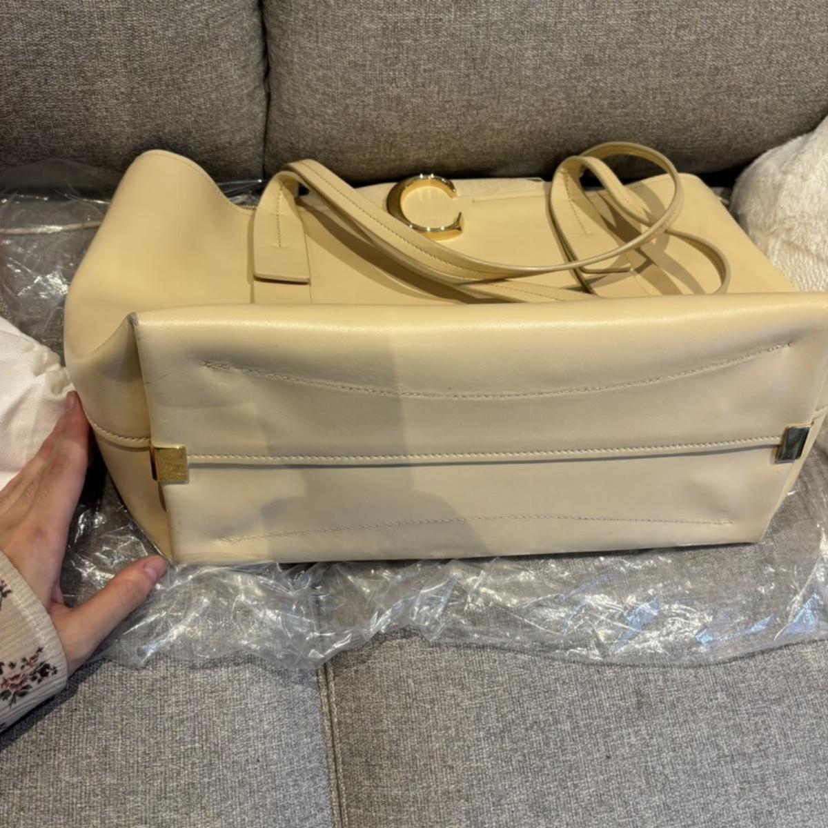 Pre-owned Celine As Shown Shoulder Bags Chloé Medium Zipped "C" Tote Bag al472
