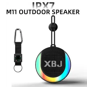 Bluetooth shower speaker IPX7 waterproof, color dynamic light USB/Type-C charging, wireless stereo, for Pool Beach Boat Kayak Float Golf GiftChristmas gift.