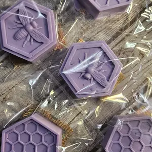 dark amethyst  honeycomb shape goatsmilk bars