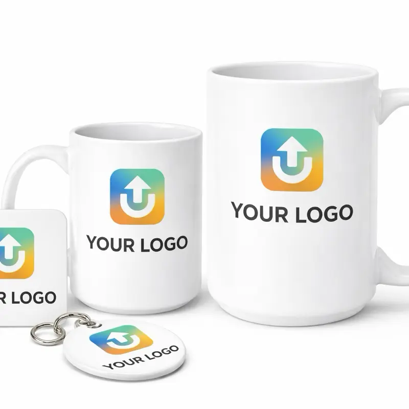 Custom Logo Mug Set with Keychain and Personalized Branding for Office and Home mug 11oz please contact me before you submit your order