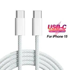 New PD USB-C Ice Core Fast Charging Cable, Compatible with Apple iPhone 15 iPad MAC, Durable Alloy Connector, Smart Chip Technology