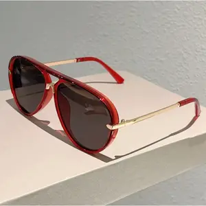 Retro Aviator Sunglasses Unisex 2026 New Multi-Color Gradient Lens Trendy Casual Outdoor Fashion Shades for Men Women