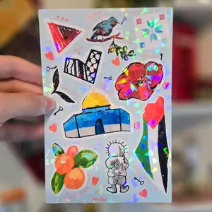 HANDMADE Colors of Palestine sticker sheet