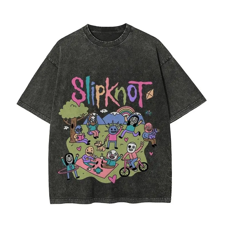 Slipknot Band Unisex t-Shirt: Vintage Rock Band Shirt for Heavy Metal Fans. Official Slipknot Merchandise, Alternative Music Apparel, Concert Tee. - SLN10008 Sweatshirt, Hoodie, Comfort Colors