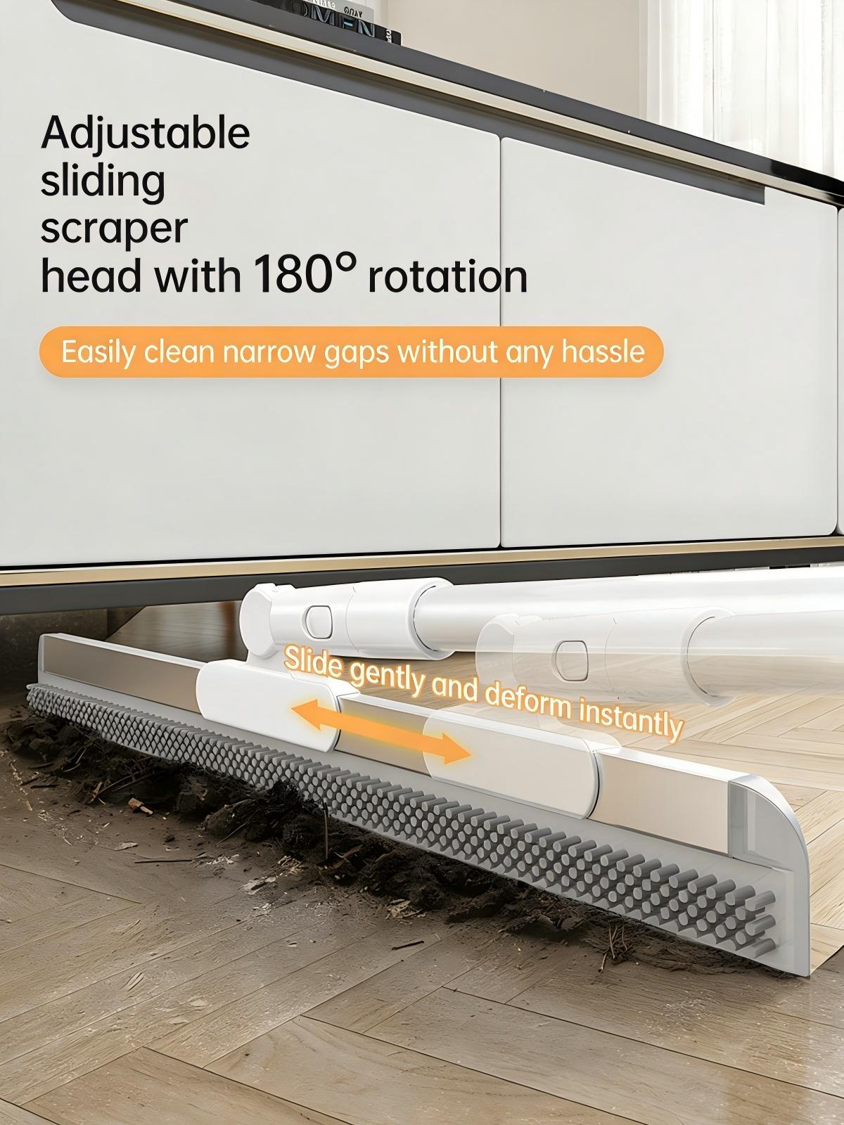 Multifunctional 4-in-1 Magic Broom | Floor Scraper & Hair Sweeper Brush for Kitchen, Bathroom & Carpet Multifunctional 4-in-1 Magic Broom | Floor Scraper & Hair Sweeper Brush for Kitchen, Bathroom & Carpet