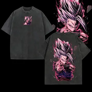 Dragon Ball DBZ Gohan Unisex Summer outfits men streetwear 80s 90s graphic tees cotton Anime tank tops men gifts Vintage Tshirts Everyday Crewneck Shortsleeve