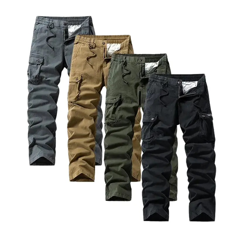 Single pack water-washed vintage loose tapered cargo pants — classic fit, suitable for work and casual wear, unique vintage wash effect，Summervibes