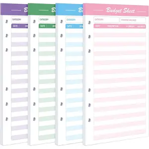 60 count Expense  Budget Sheets for A6 Budget Binder,6-Holes  Budget Sheets for Budget Planner