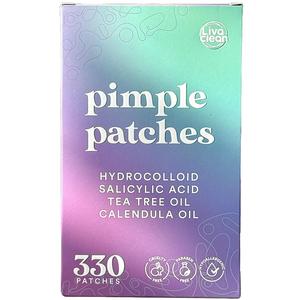 LivaClean 330 CT Pimple Patches for Face w/Salicylic Acid, Tea Tree Oil & Calendula Oil Acne Skincare Blemish Relief Acne Stickers