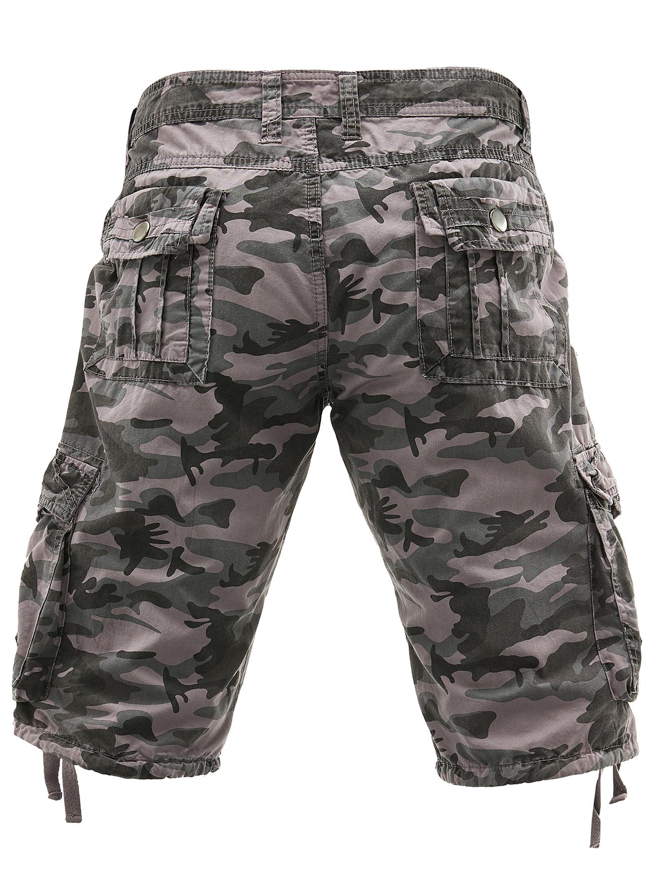 Men's Camo Cargo Shorts Washed Cotton Breathable Comfortable Multi-Pocket Regular Fit Casual for Urban Street Fashion,Outdoor Hiking Mountaineering Camping Expeditions City Walks and Wilderness Adventure Trip