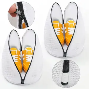 Premium Shoe Laundry Bag for Washing Machines - Durable Mesh with Safety Zipper, Suitable for All Shoe Types