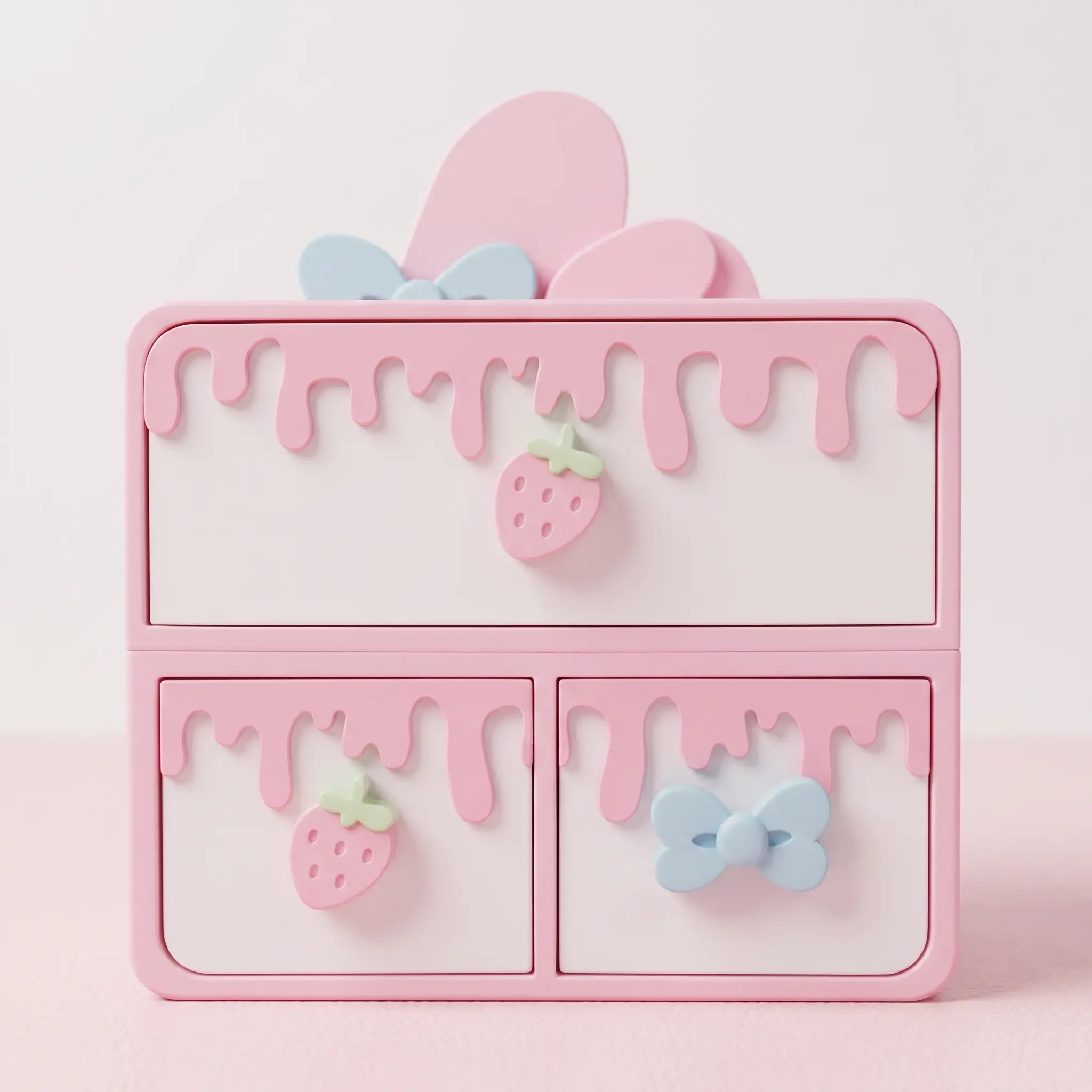 Sweet Treat Kawaii Desk Organizer - Girly Bedroom Decor & Vanity Drawers