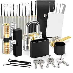 Portable Automotive Tool Set 20 PCS Stainless Steel Assorted with Carrying Case and Variety of Tools for Easy Storage and Transport