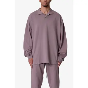 mnml Every Day L/S Polo - Mauve mnml Every Day L/S Polo - Mauve