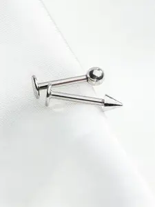 2 Piece Stainless Steel Labret Earrings/lip Rings, Labret Studs, Soft Cartilage Stud Piercing Jewelry, Waterproof Hypoallergenic, Durable Body Accessories