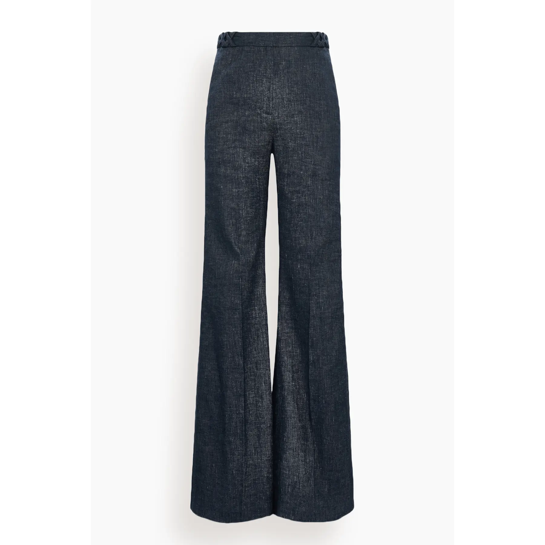 Fluid Denim Pants in Denim Blue