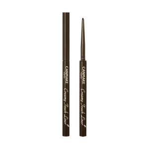 CANMAKE Creamy Touch Liner 1.5mm Waterproof Eyeliner Pencil - Natural Brown (#03) - Smudge-Proof, Long-Lasting, Beginner-Friendly