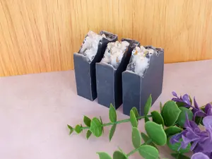 Tea Tree Soap With Activated Charcoal, Handmade Soap, Soap Bar, Essential Oil Soap, Natural cold-process Soap, Soap Favors, Artisan Soap, Soap for Sensitive Skin,Face & Body Soaps