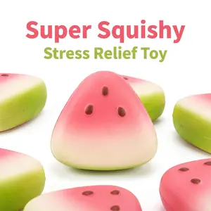 Summer Icy Skin Watermelon Squishy Fidget Toy, Super Soft Slow Rebound Squeeze Stress Relief Sensory Toy, High Playability Novelty Blind Box Toy for Kids Teens Adults, Safe Cute Vent Decompression Gift, Toy & Hobby Category Leisure Play Accessory