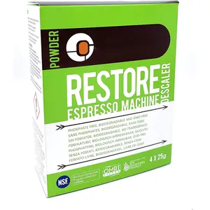 Restore Espresso Machine Descaler, Coffee Machine Cleaning  for Use In  Systems (4 Single Use Packets)