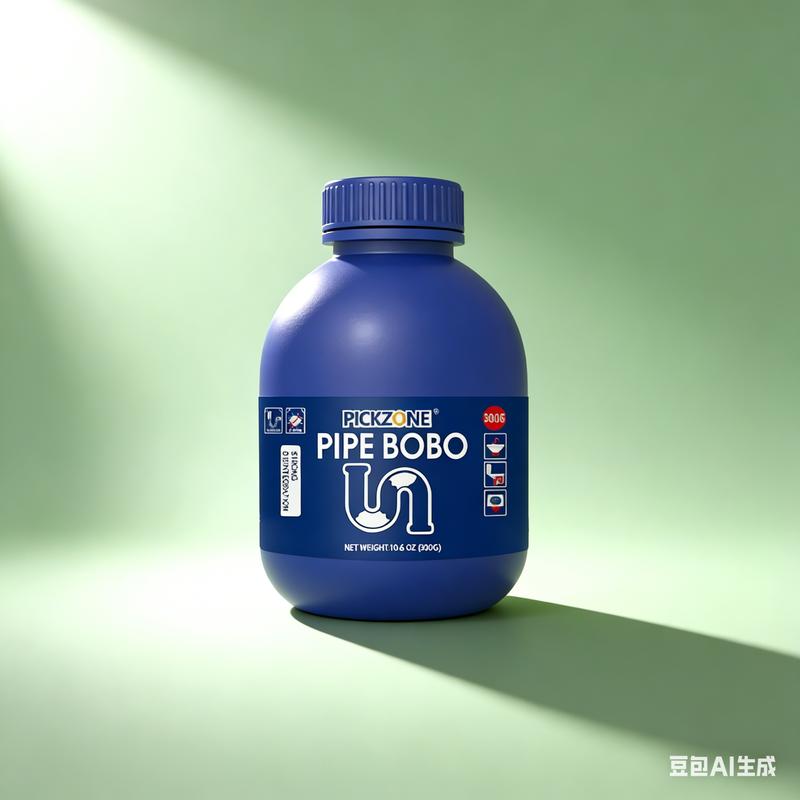 PICKZONE PIPE BOBO -Drain Unclogger Powerful Pipeline Dredging for Kitchen Sinks Shower Drains Tubs Dissolves 200+ Blockages Kills 99% Bacteria Safe for All Pipes Quick Dredging Formula Household Cleaner Bathroom Cleaning Tool