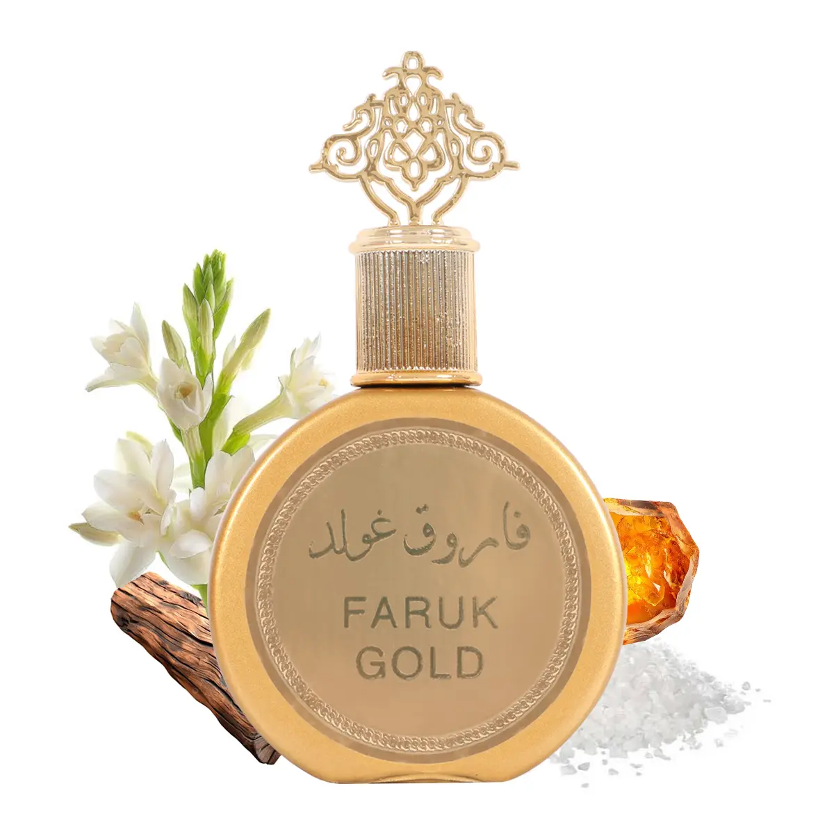 Secret Plus Faruk Gold Perfume - Luxurious Gold Bottle with Elegant Design - Ideal for Special Occasions