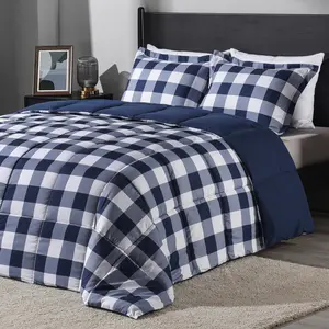 Downluxe Lightweight Plaid Comforter Set, Down Alternative Reversible Comforter, Breathable And Comfortable, #TikTokShopBlackFriday