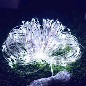 1/2PCS  String Lights Christmas Decoration Lights,Solar Copper Wire  led String Lights outdoor Ornaments christmas tree decoration，springtok Box Colorful festive ornament