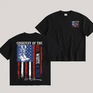 Courtesy Of Red White And Blue 250th Anniversary Flags Shirt, American Ride Sweater, Unisex American Country Music Hoodie For Women And Men