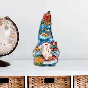 Designocracy 8611012M 12 x 9 in. Christmas Dwarf Christmas Outdoor Decor Large Ornaments