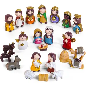 Nativity Set - Adorable Little People Nativity Scene with 23 Pieces, Little People, Perfect for Christmas Story Play at Home, Sunday School
