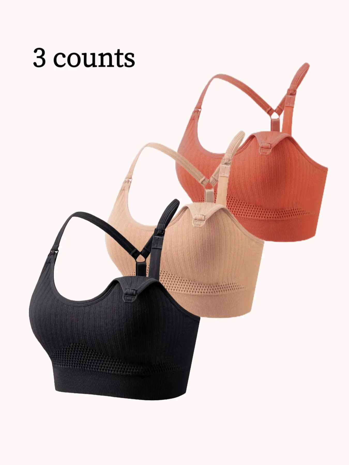 Maternity Solid Color Breathable Removable Chest Pad Wireless Nursing Bra, Soft Supportive Maternity Bra, Maternity Lingerie for All Seasons, Pregnancy Maternity Bra Maternity Solid Color Breathable Removable Chest Pad Wireless Nursing Bra, Soft Supportive Maternity Bra, Maternity Lingerie for All Seasons, Pregnancy Maternity Bra