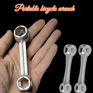 2pc Heavy-Duty Multi-Tool Wrench - 10-Spec -in- Socket & Drive Compatible for Bolts/Nuts/Parts - Heavy Duty Metal Portable Tool Suitable for Home, Motorcycle, Repair - Hex, Torx, Flat/Star Drive Heads