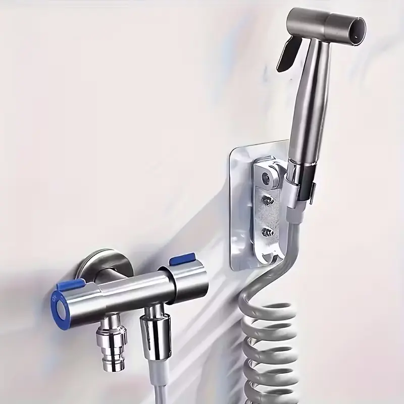 304 Stainless Steel Dual-Control Angle Valve Tee, Multi-Function Water Divider, One-In Two-Out, Washing Machine Faucet Accessory, Faucet Attachment