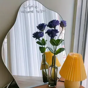 Acrylic Cloud Shaped Decorative Mirror, Stylish Mirror, Shatterproof Safety Design for Bathroom Bedroom Living Room, Wall-Mounted Safe Decoration, No Glass Surface