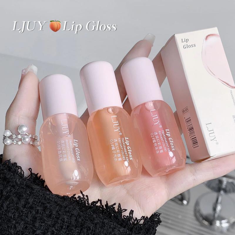 6/3 Pcs Lip Gloss Hydrating Lip Glaze Stick, Oil Transparent Glossy Lip Honey, Fades Fine Lines, Affordable Unisex Balm for Students