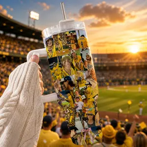 KJ 40oz Tumbler Baseball Fans Gift