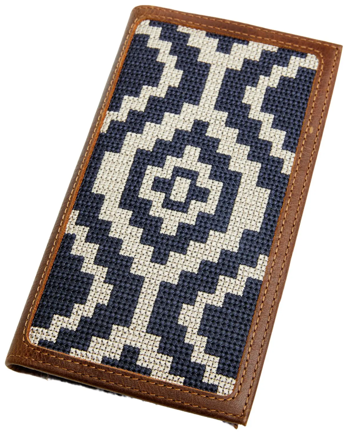Cody James Men's Men'S Southwestern Woven Leather Rodeo Wallet - Cjasu24wt5-Nvy