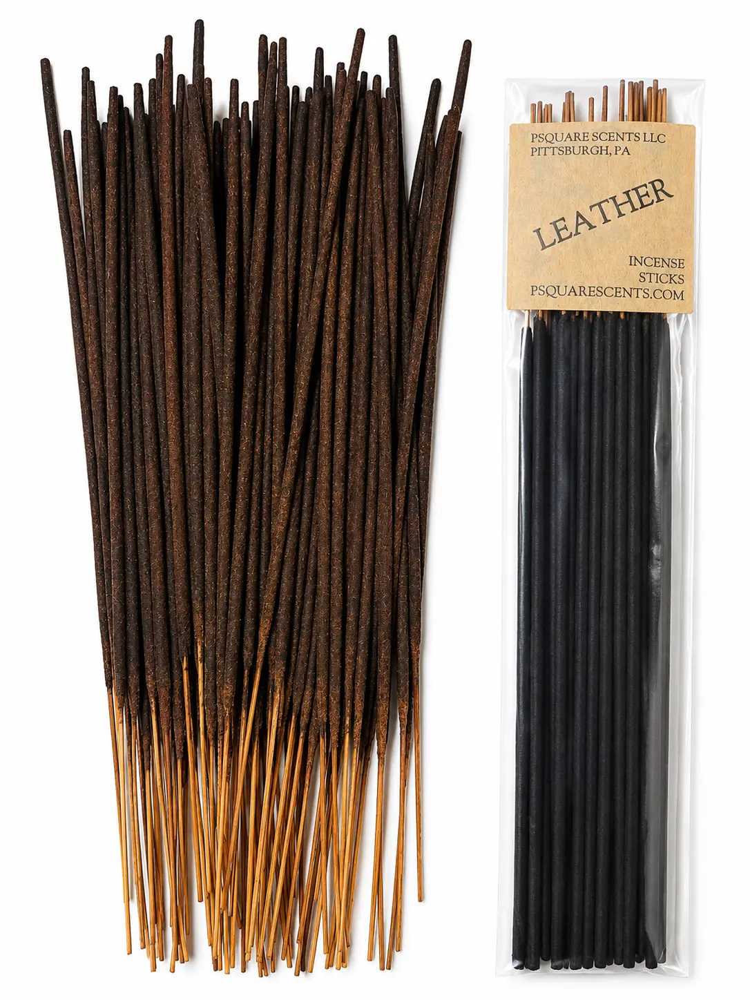 Leather Incense Sticks | Hand-Dipped Leather & Suede Incense | Fresh Tanned Leather Fragrance