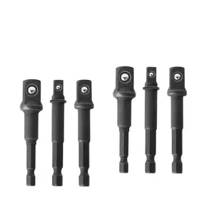 2 Sets of 3-Piece Socket Adapter Set for DEWALT - Includes DW2541IR/DW2542IR/DW2547IR, 1/4" 3/8" 1/2" Sizes, Chrome Vanadium Steel, for Impact Drills & Drivers