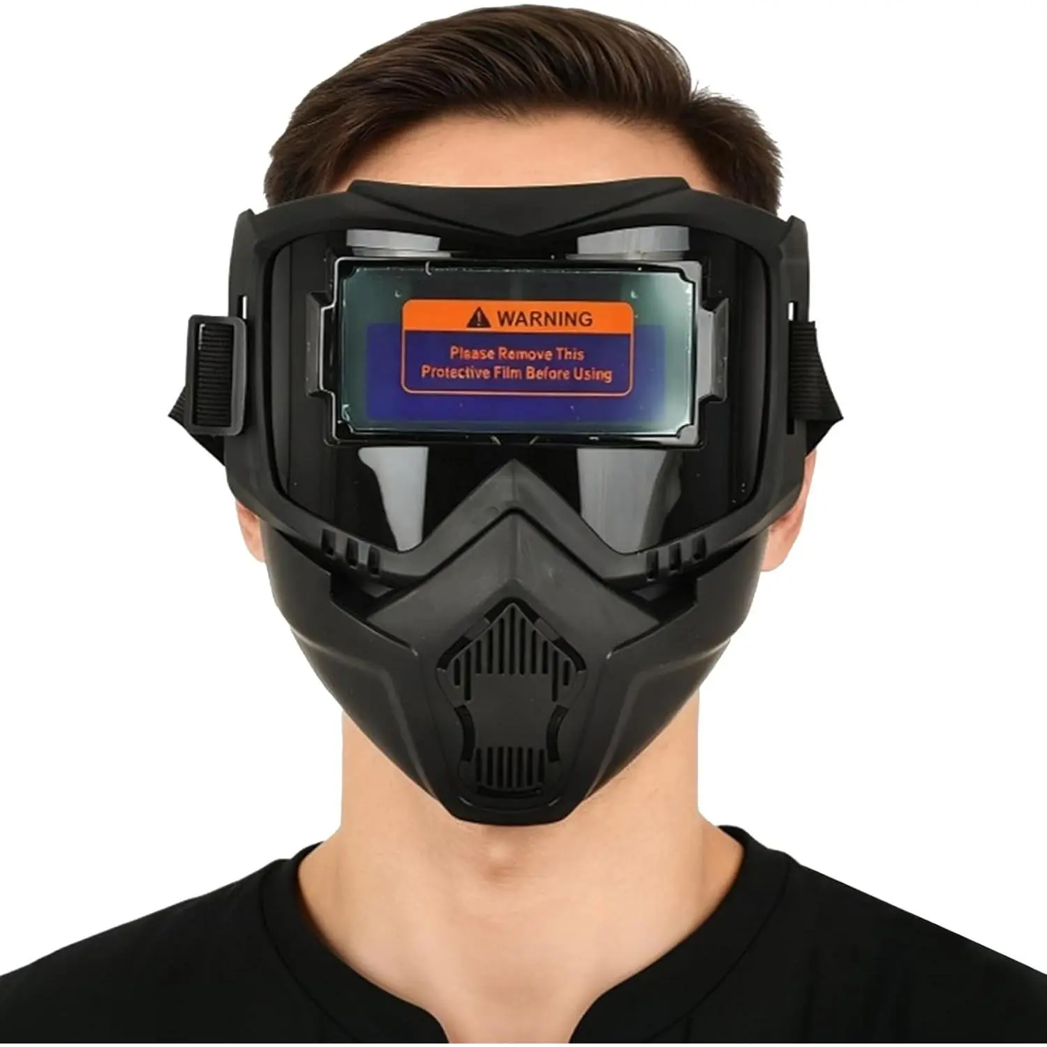 Auto Darkening Welding Helmet Automatic Solar Cell Powered Adjustable Welding Safety Helmet 2 Arc Sensors Adjustable  Welder Mask for TIG MIG/MAG MMA summervibes