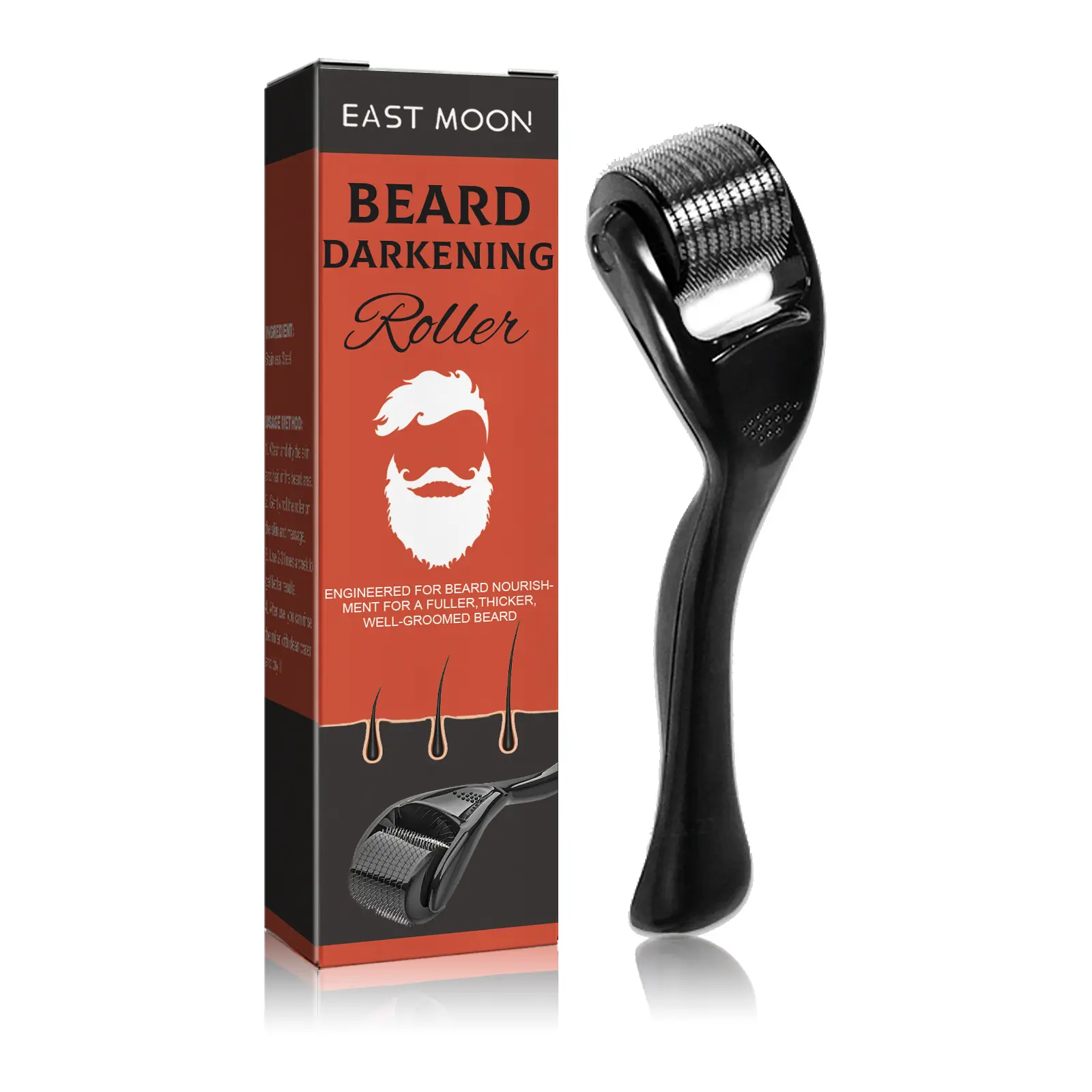 Men’s Beard Growth Roller Kit - Manual Massage Grooming Tool with Nourishing Comb for Stronger Roots, Soft Shiny, Fuller-Looking Beard (Beauty & Personal Care, Bath & Body Care)