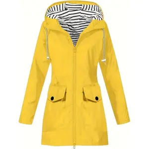 Women’s Lightweight Outdoor Hooded Windbreaker Jacket