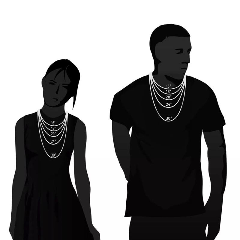 Tennis Necklace Chain 4MM Choker Necklace for Men Women VVS Moissanite Gift