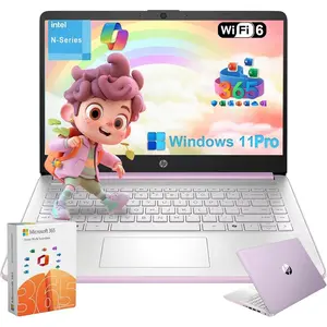 HP 2026 Student Laptop Computer -INTEL(R) N150 ,Microsoft 365 Web Version, 4GB/8GB/16GB RAM, 128GB UFS , Intel 4-Core Processor, HD Display, Windows 11 Pro(Purple)