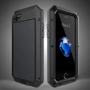 Heavy Duty Metal Aluminum Phone Case for iPhone 15 14 13 12 Pro Max 15 16 Plus Doom Armor Shockproof Case Cover