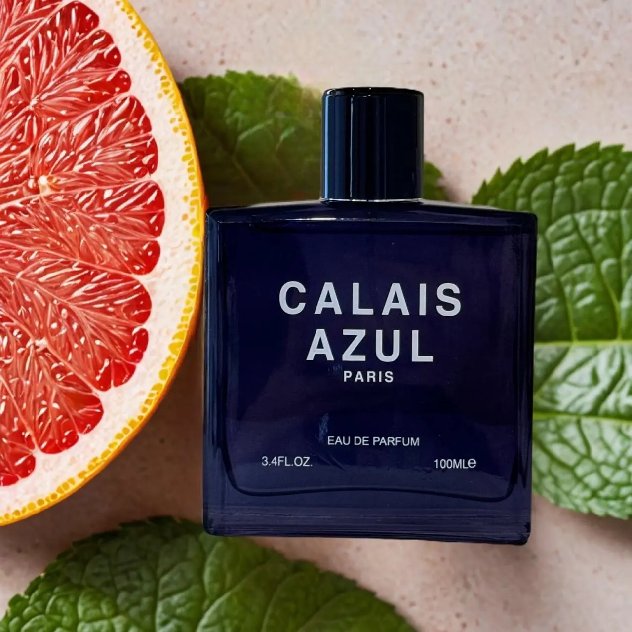 Men's EDP 3.4oz Calais Azul Paris,Top Notes Grapefruit/Lemon/Mint