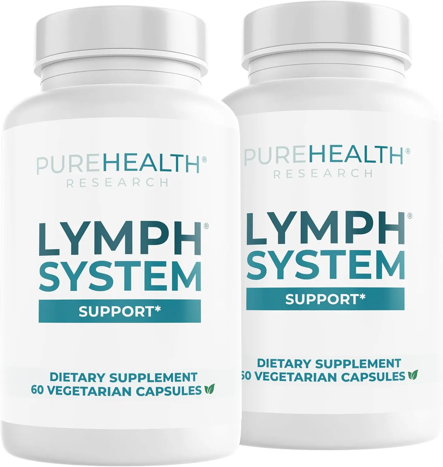 Lymph System Support Lymphatic Drainage Supplement: Reduce Swollen Legs & Ankles, Reduce Puffiness and Boost Lymphatic Health - 2 Bottle Bundle Natural