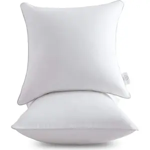 20 x 20 Pillow Inserts (Set of 2) - Throw Pillow Inserts with 100% Cotton Cover - 20 Inch Square Decorative Pillows for Sofa, Couch, Bed and Home Decor